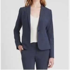 Banana Republic Italian Wool Classic Fit Suit Jacket Size 0 in Navy